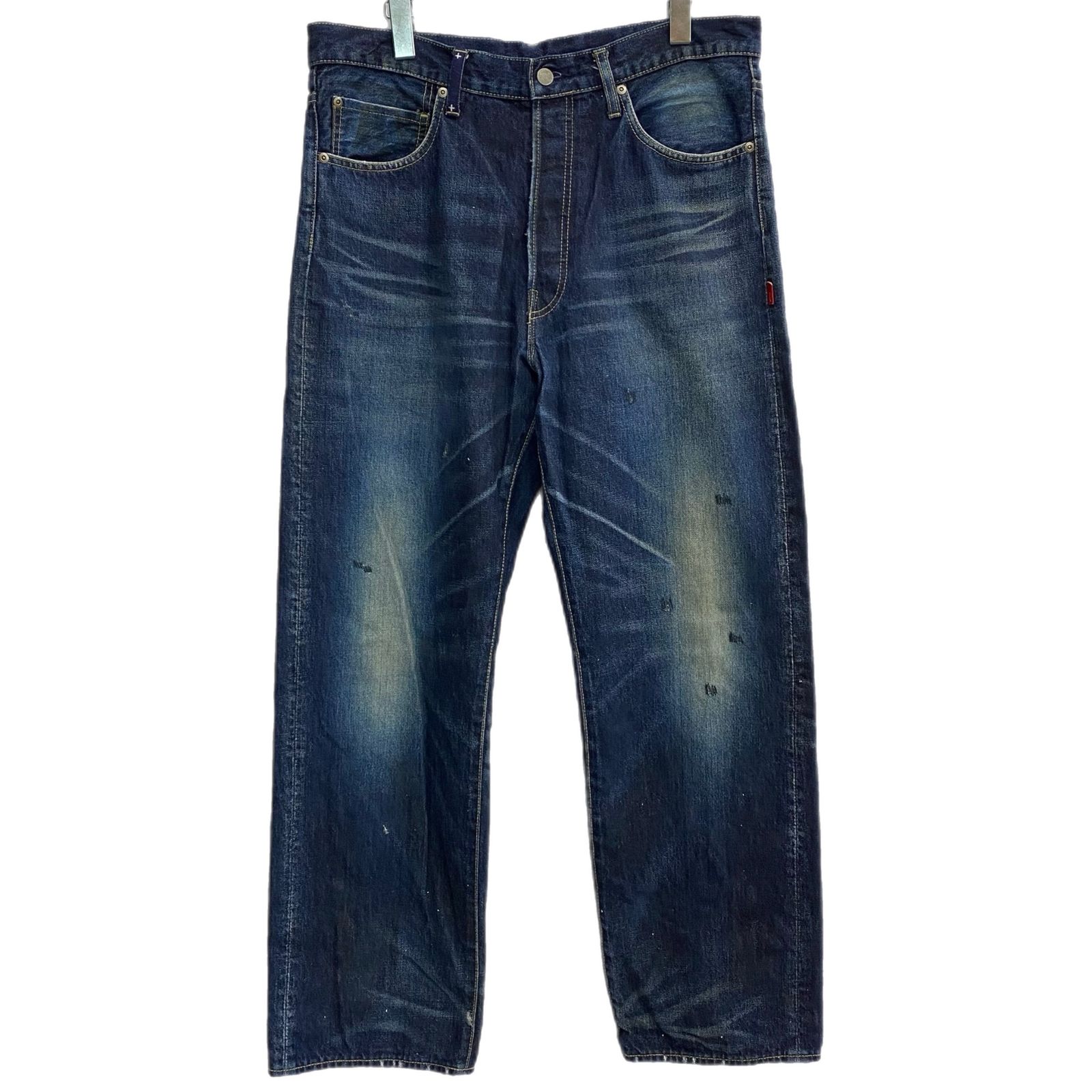 ダブルタップス WTAPS 09AW DAZED AND CONFUSED ダメージ加工 092LTDT-PTM02 デニム ブルー Lサイズ 201MB-1486