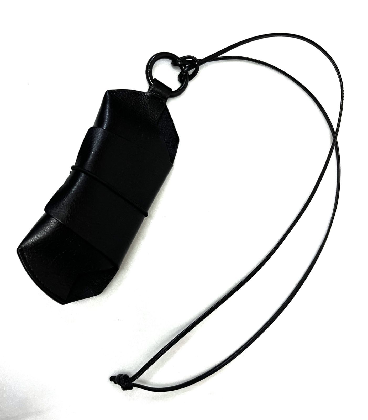 Yohji Yamamoto Y's|ヨウジヤマモト ワイズ Leather Eyeglass Holder ネックストラップ付 レザー 眼鏡ケース めがね メガネ サングラス