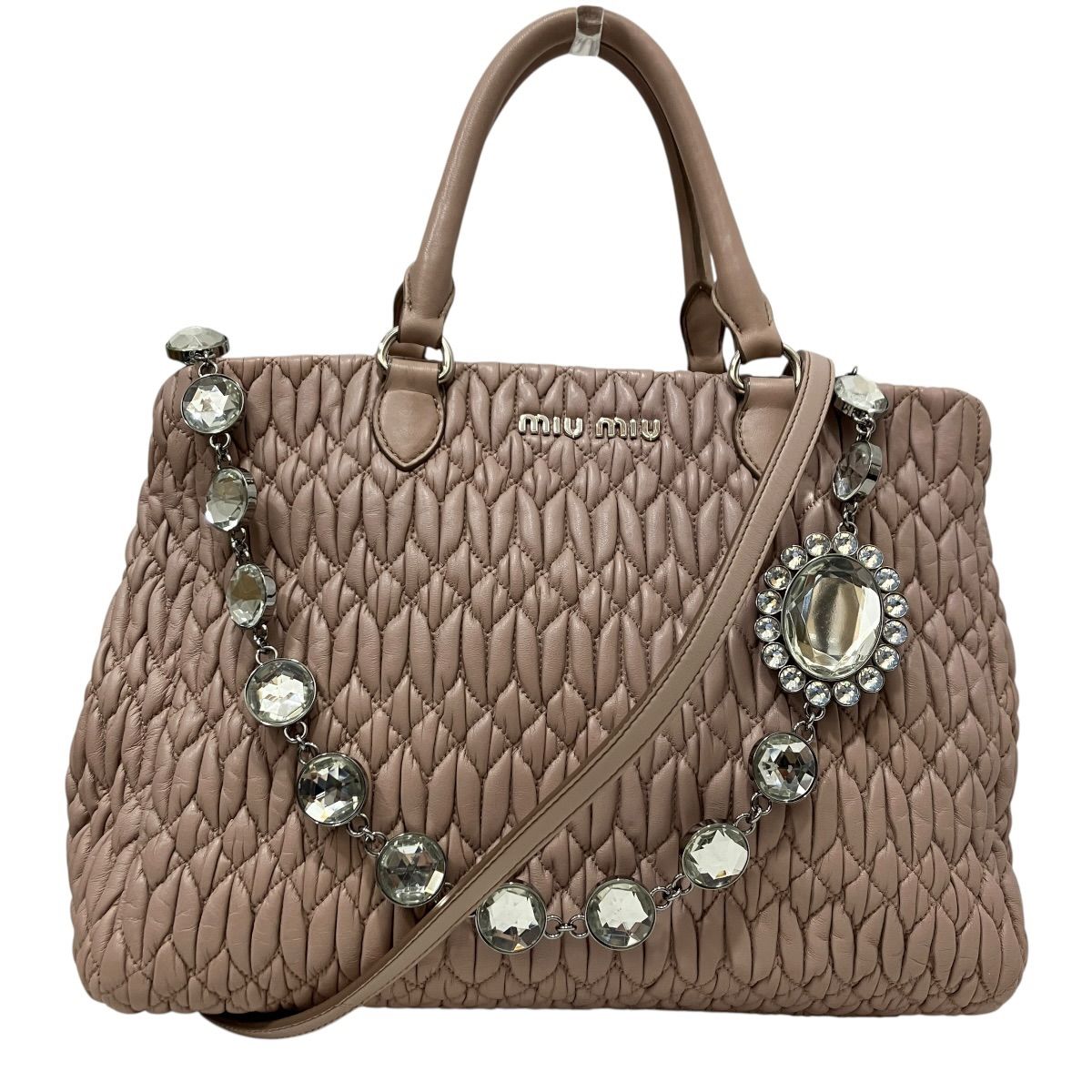 ミュウ ミュウ Miu Miu ハンドバッグ ラムスキン RN0958 レディース