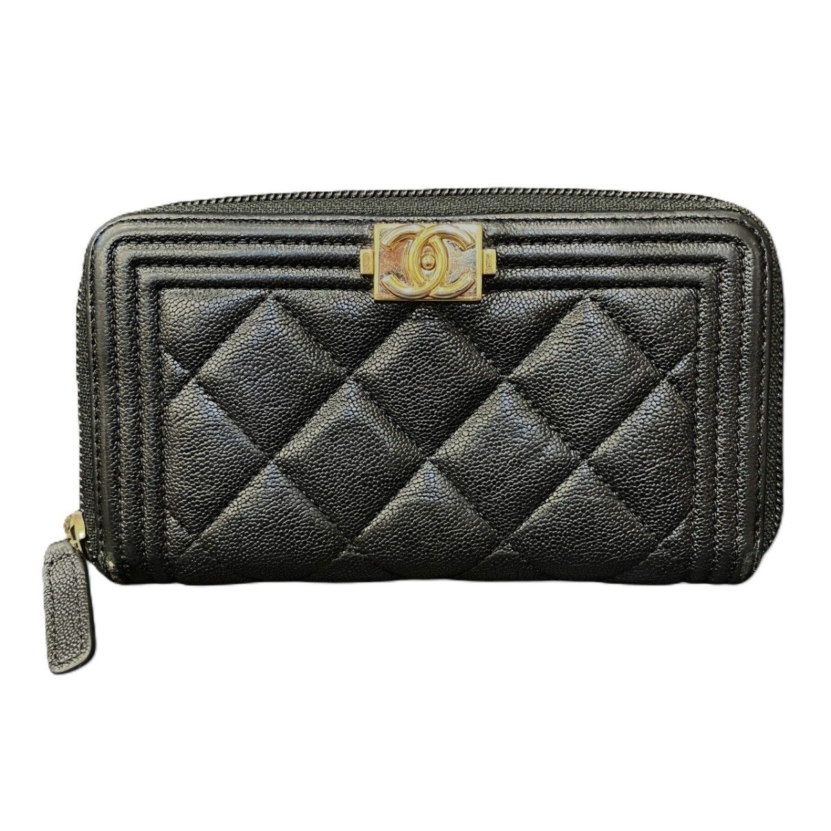 シャネル CHANEL ボーイシャネル 長財布 キャビアスキン A80288 シャネル CHANEL ボーイシャネル 長財布 キャビアスキン A80288
