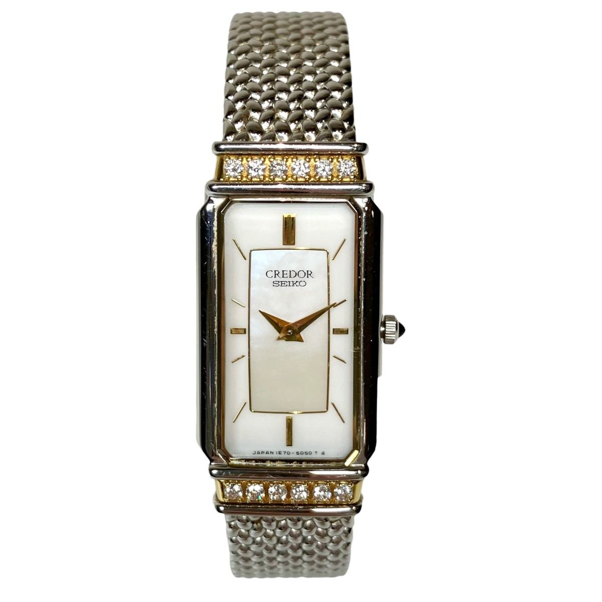 セイコー SEIKO クレドール 腕時計 総重量約31.6g K18 SS クオーツ ホワイト文字盤 1E70-3C10 レディース 35,620円