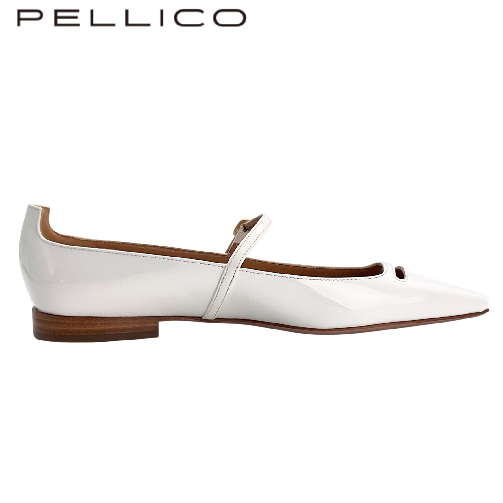 未使用 PELLICO ペリーコ メリージェーンストラップパンプス 34.5 ホワイト 【値下げ交渉歓迎】 15,260円