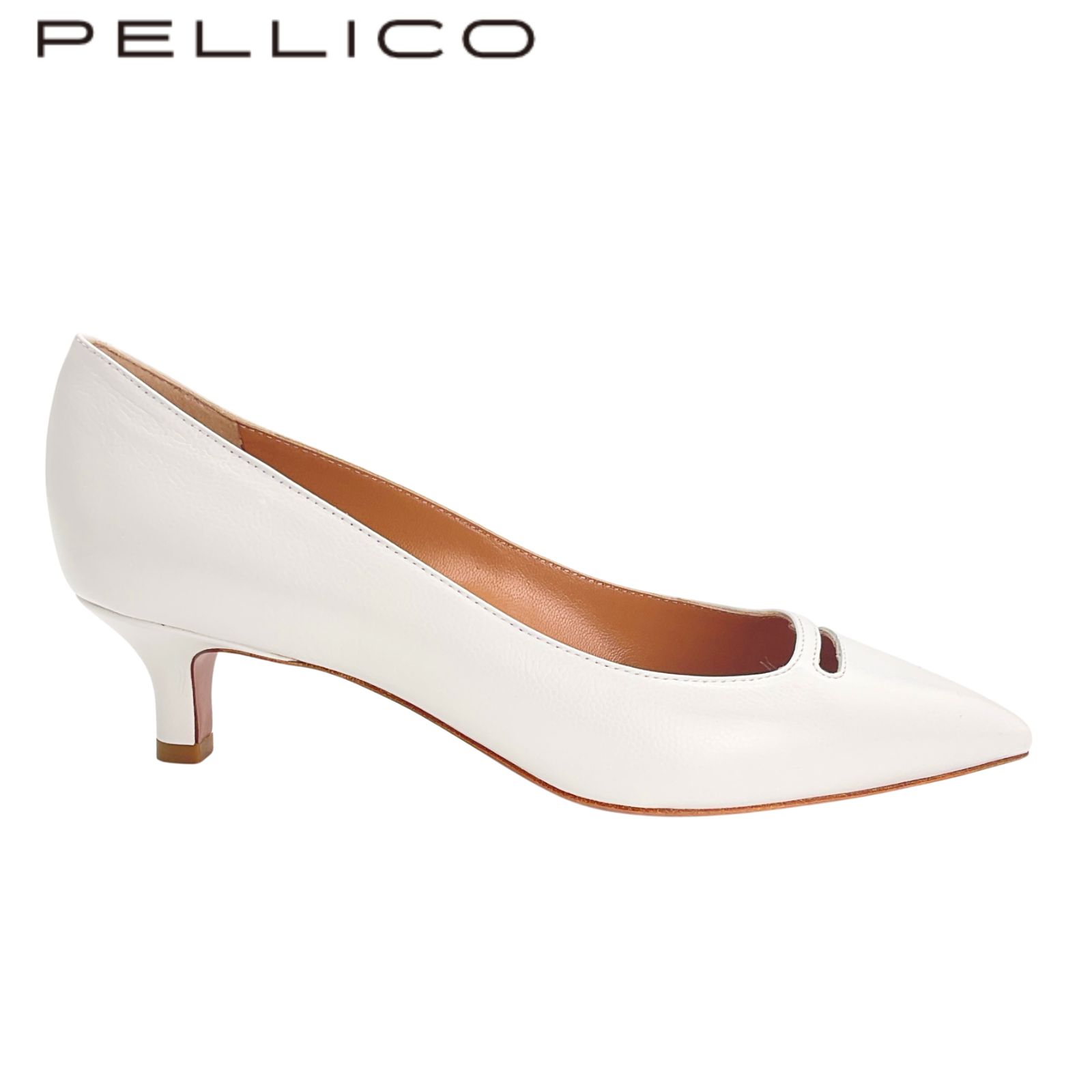 未使用 PELLICO ペリーコ カッティングレザーヒールパンプス 35.5
