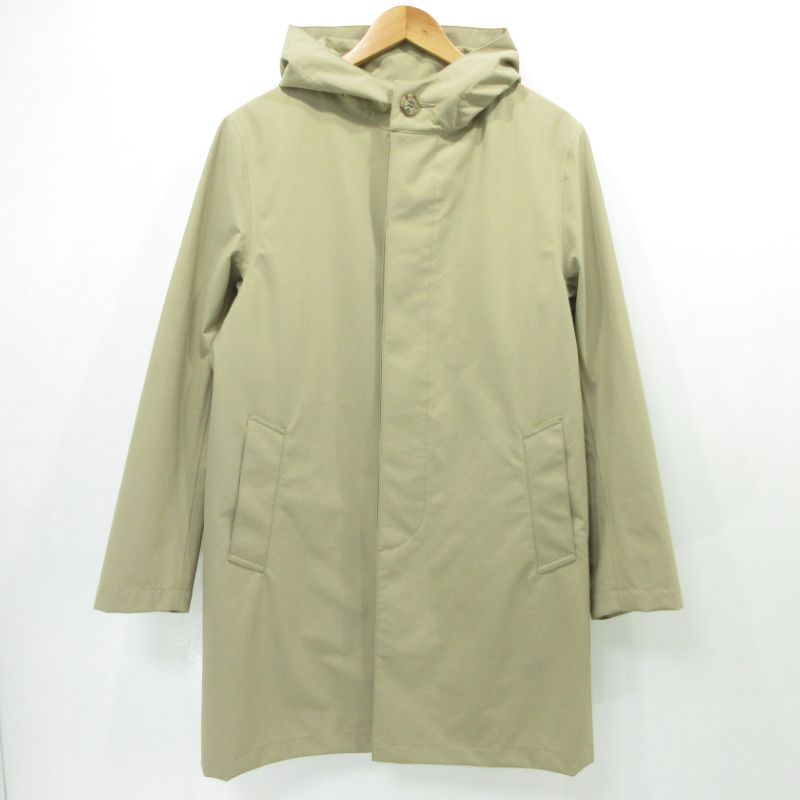 【三重本店】 中古 Mackintosh | マッキントッシュ ライナー付き フード ステンカラーコート G1C05-610-41 ベージュ サイズ：40 【94】