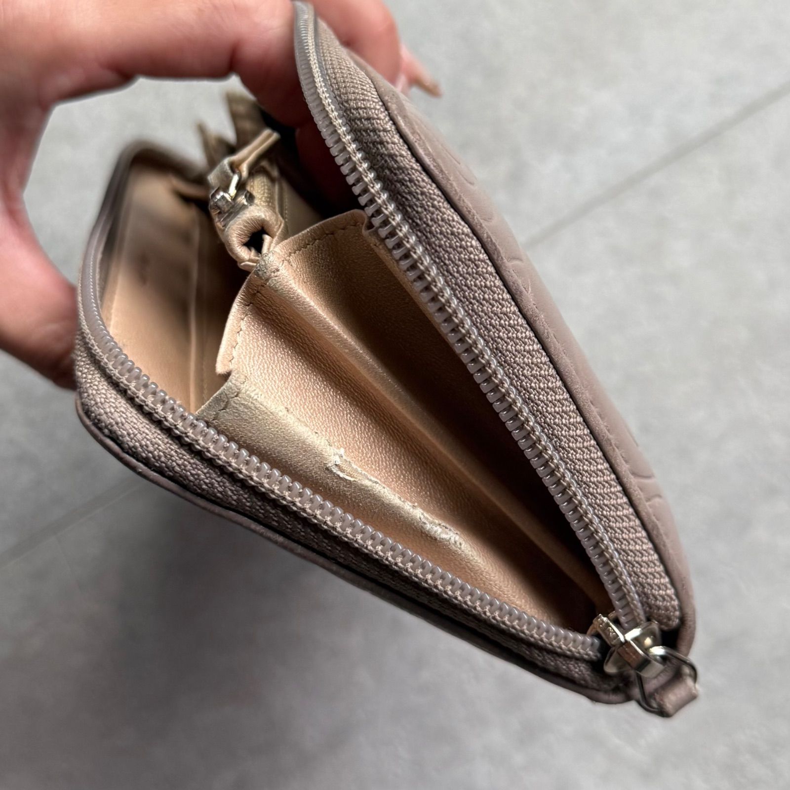 CHANEL シャネル カメリア ココマーク ラウンドファスナー長財布