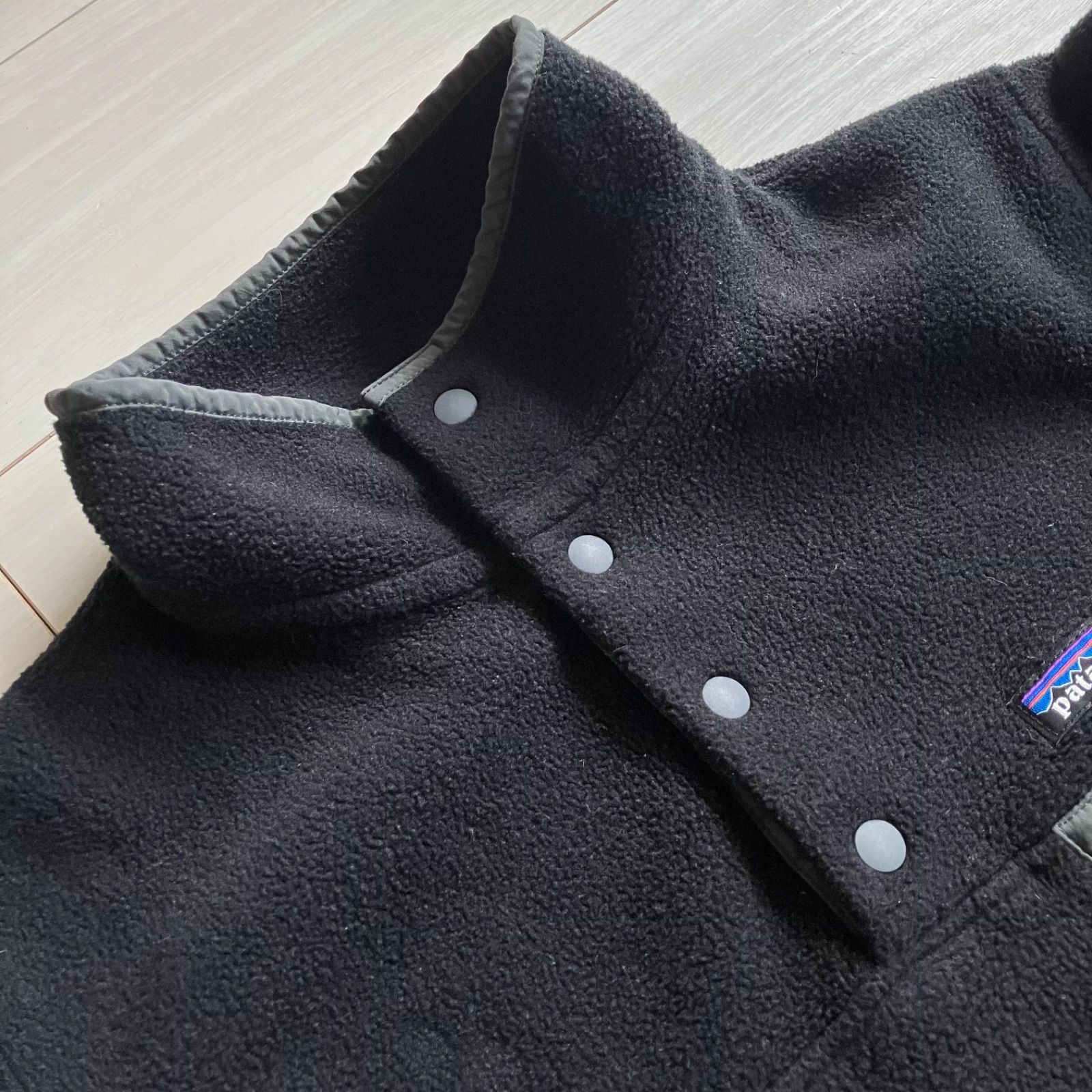 レディース 美品 パタゴニアPatagonia シンチラ スナップT ブラック 