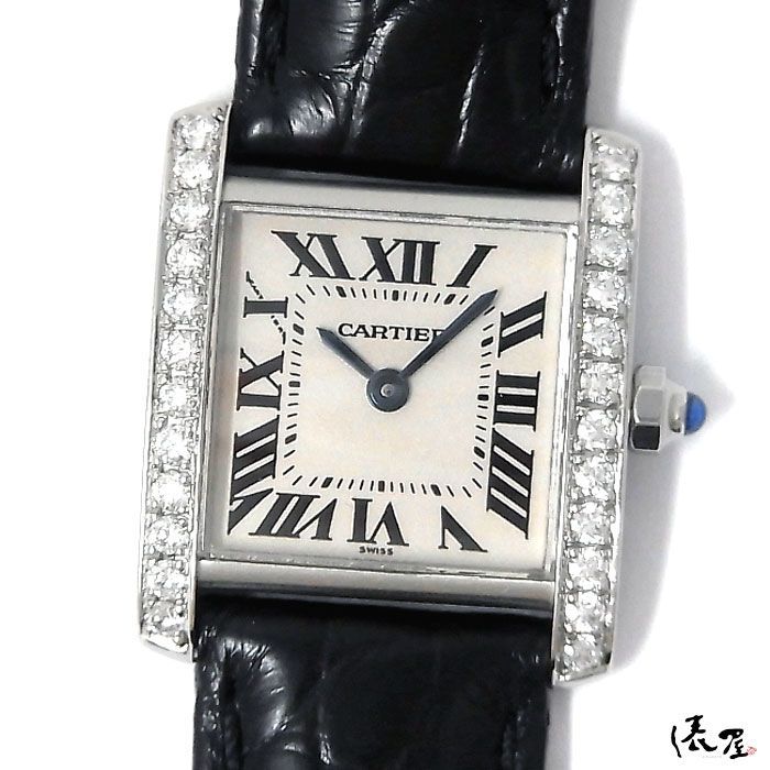 カルティエ タンクフランセーズ SM ダイヤ レディース 時計 Cartier