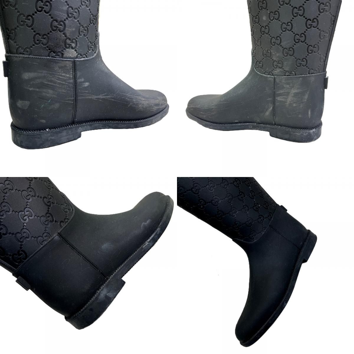GUCCI ブラック 865172_AAGBV_1000_001_100_0000 レインシューズ 靴