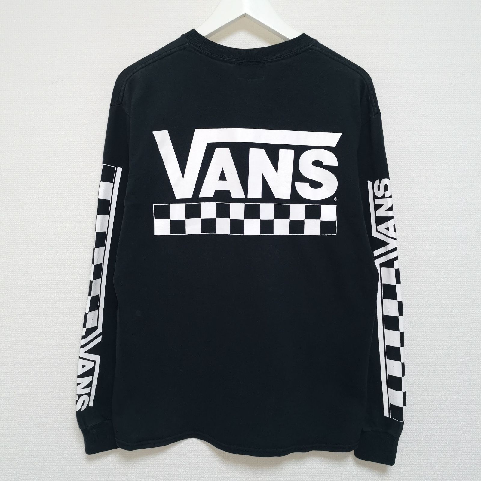 M VANS BMX チェッカーボード ロンT 長袖 Tシャツ 別注 黒 USA - メルカリ