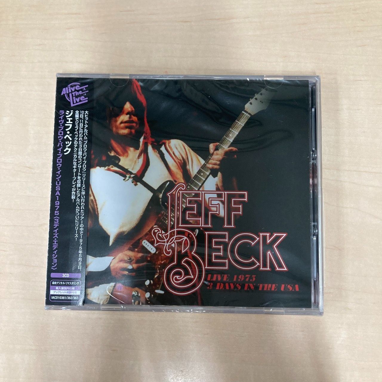 【新品未開封】ジェフ・ベック LIVE1975 3DAYS IN THE USA 3CD シュリンク付 廃盤級 Jeff Beck ライヴ・ブロウ・バイ・ブロウ・インUSA1975