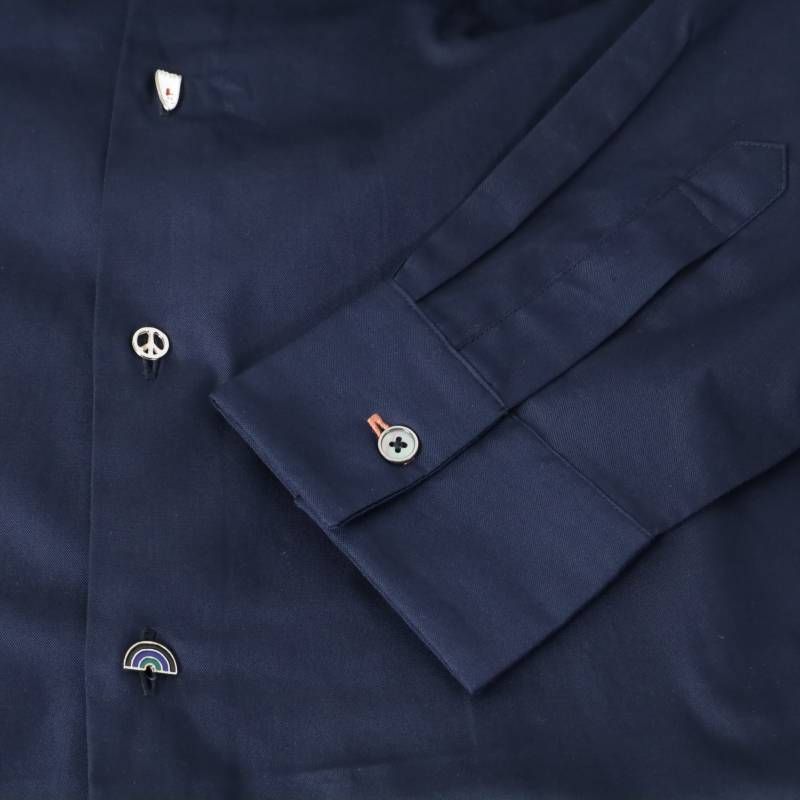 新品 Paul Smith ポールスミス チャームボタン カジュアルシャツ XL