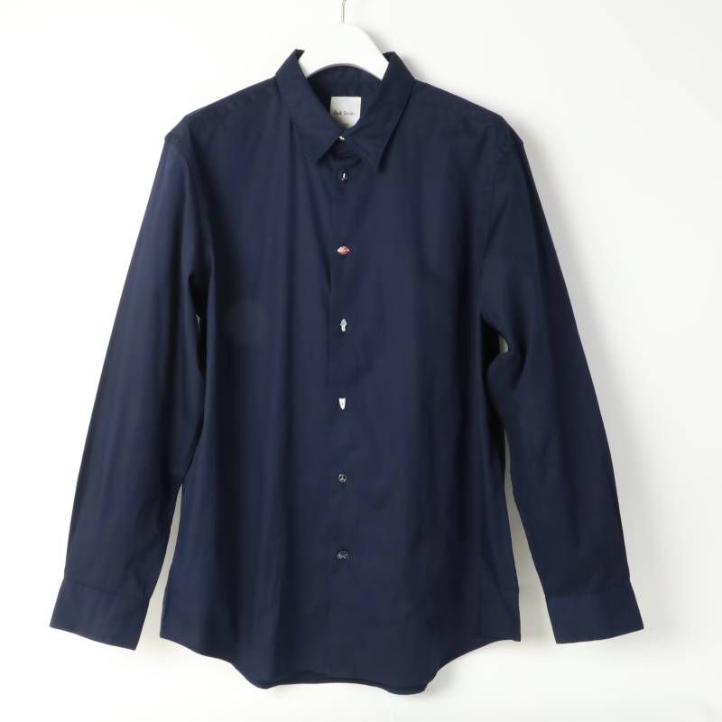 新品 Paul Smith ポールスミス チャームボタン カジュアルシャツ XL