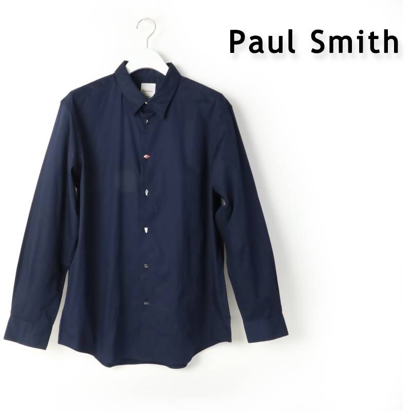 ★タグ付き未使用★ Paul Smith ロング丈シャツ 新品 Paul Smith ポールスミス チャームボタン カジュアルシャツ XL