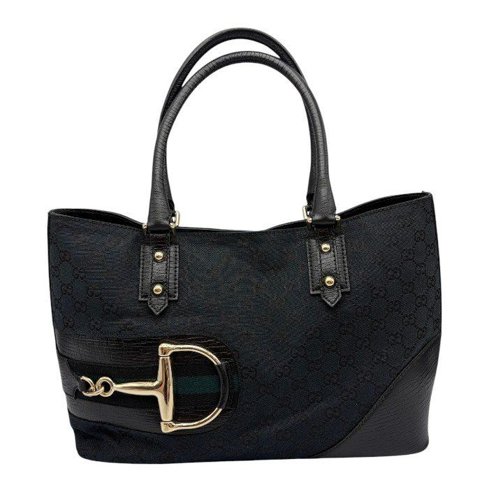 GUCCI グッチ ハンドバッグ レディース シェリーライン GG ブラック