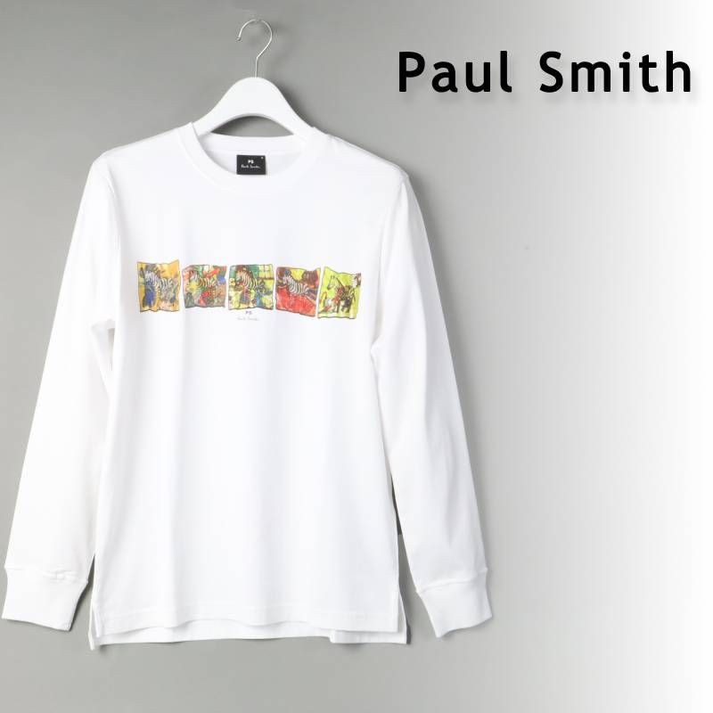 新品 Paul Smith ポールスミス Zebra Comic' ロンT 長袖Tシャツ ロング