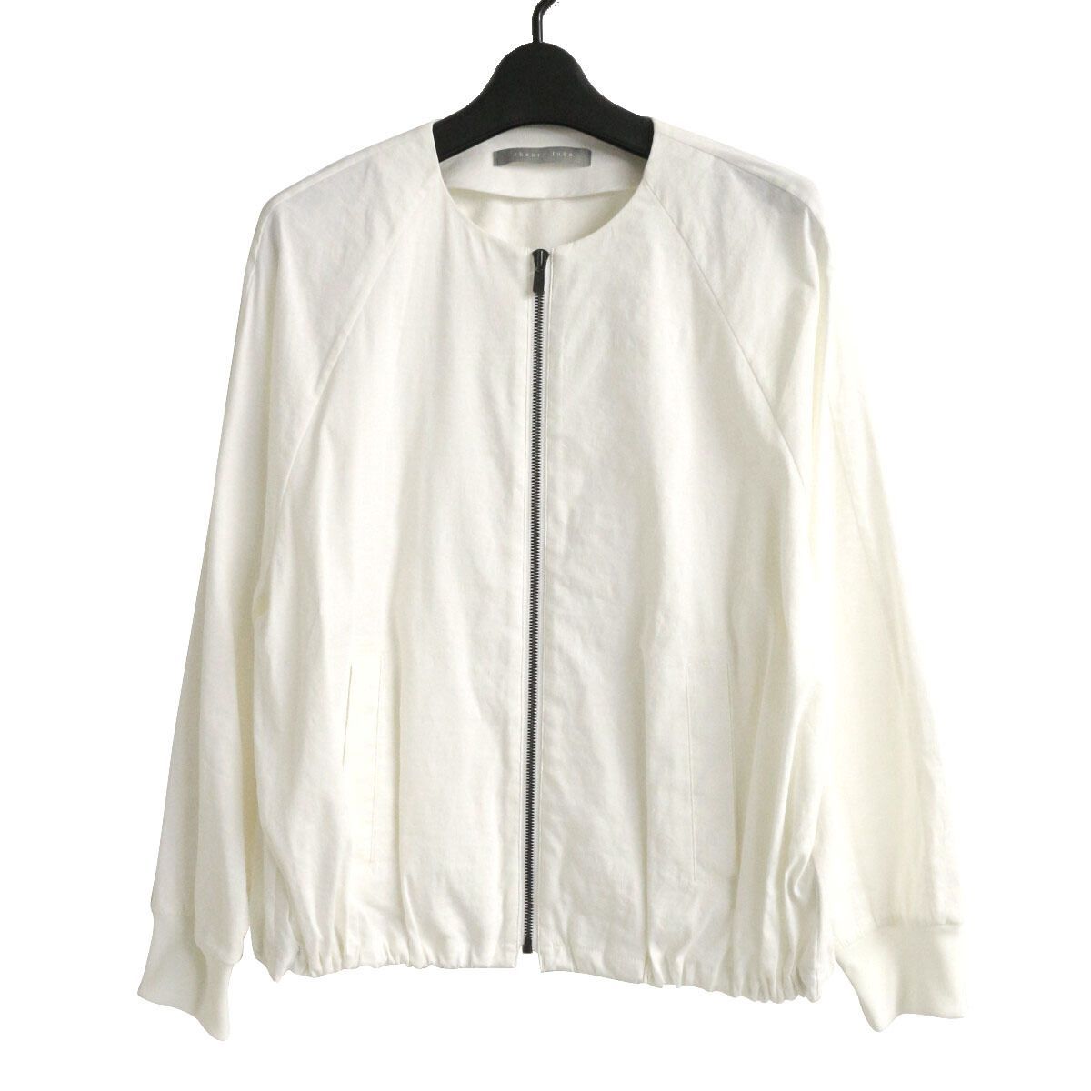 theory luxe セオリーリュクス 22SS Eco Crunch Wash Kelin ノーカラーブルゾン / ジャケット 38 03-2204102