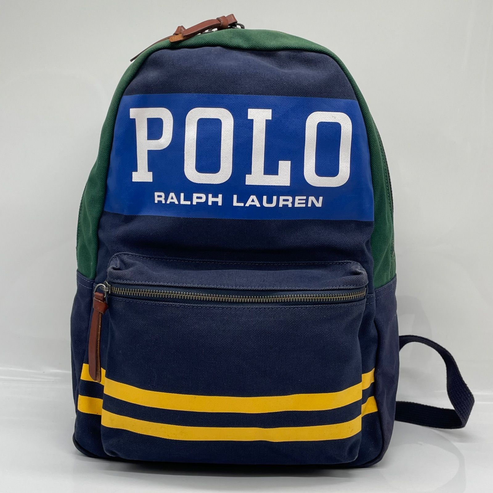 BN9035●Polo Ralph Lauren ポロラルフローレン リュック デイパック ロゴプリント キャンバス マルチカラー