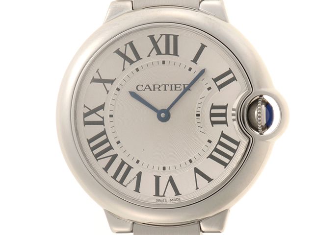 CARTIER カルティエ ウォッチ バロンブルー36mm 時計 W69011Z4 腕時計 ステンレススチール シルバー ユニセックス【中古】437