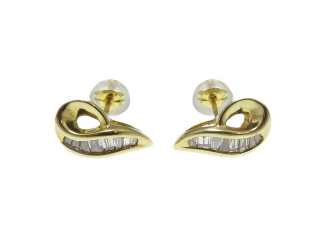 JEWELRY　ジュエリー　ピアス　K18イエローゴールド　ダイヤモンド0.15ct　レディース【中古】【430】2120500318394