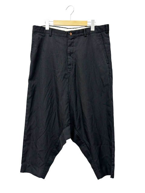 コムデギャルソン オム プリュス COMME des GARCONS HOMME PLUS ストライプ サルエル パンツ PC-P0389 AD2018 XS 黒ブラック ブランド古着ベクトル 中古260526
