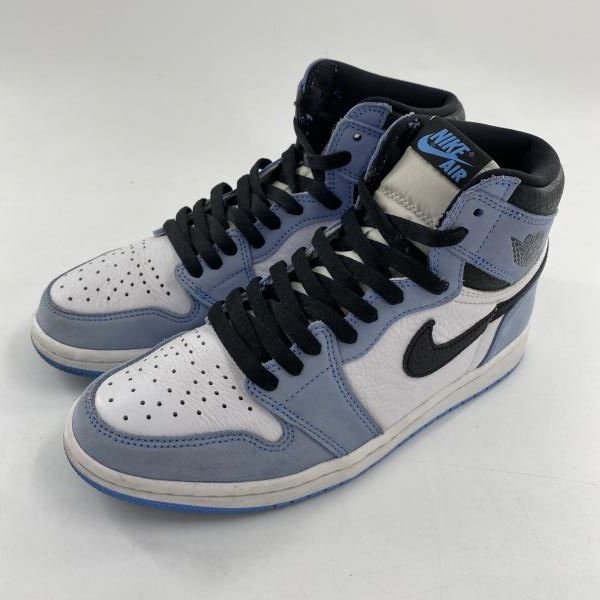 【中古】NIKE AIR JORDAN 1 High OG University Blue スニーカー 26.5cm 555088-134 ホワイト ブルー ブラック ナイキ[10]