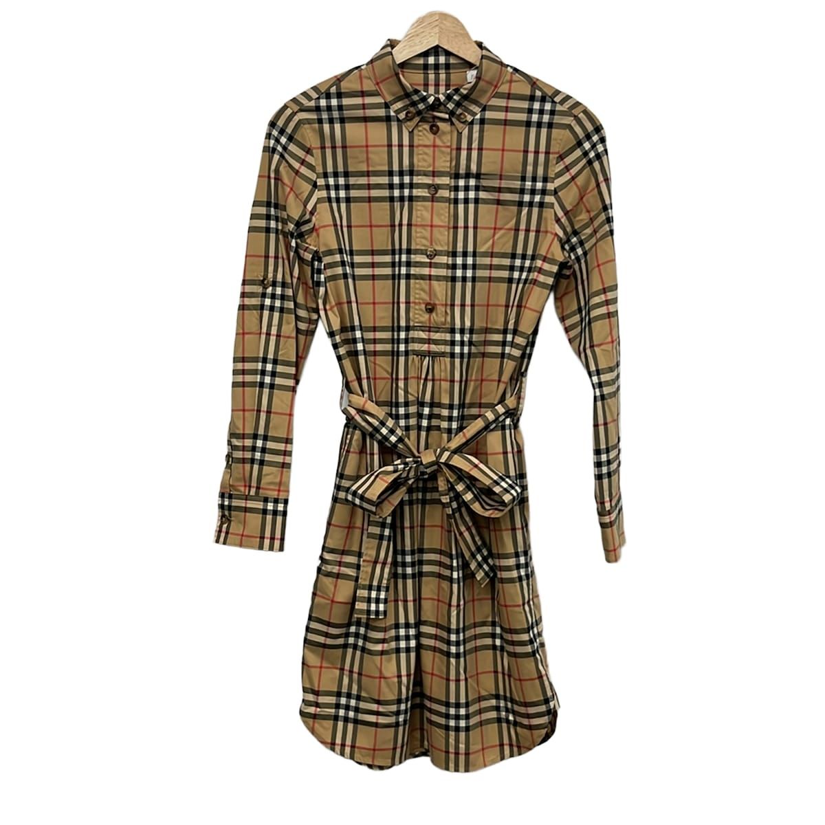 BURBERRY LONDON ENGLAND(バーバリーロンドンイングランド) ワンピース サイズIT34 レディース美品 - ベージュ×黒×マルチ