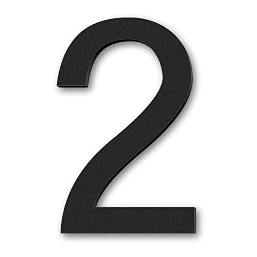 階数表示 プレート ２ ニ ゴシック体 数字 屋外対応 シール式 日本製 ブラック 黒送料無料 d86ff70b