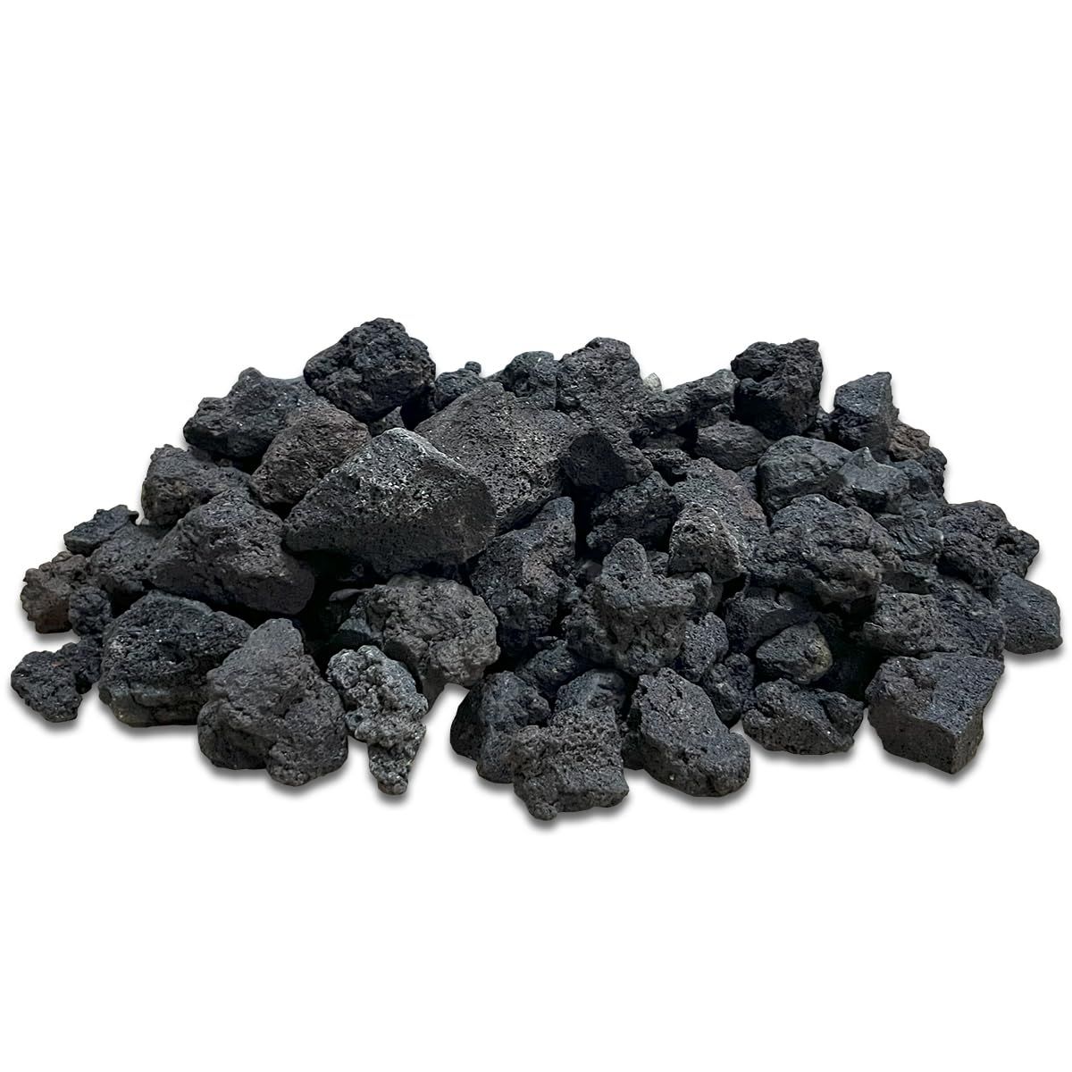 溶岩石 (高濾過) 4cm-8cm ブラック (10kg)送料無料 1731e433