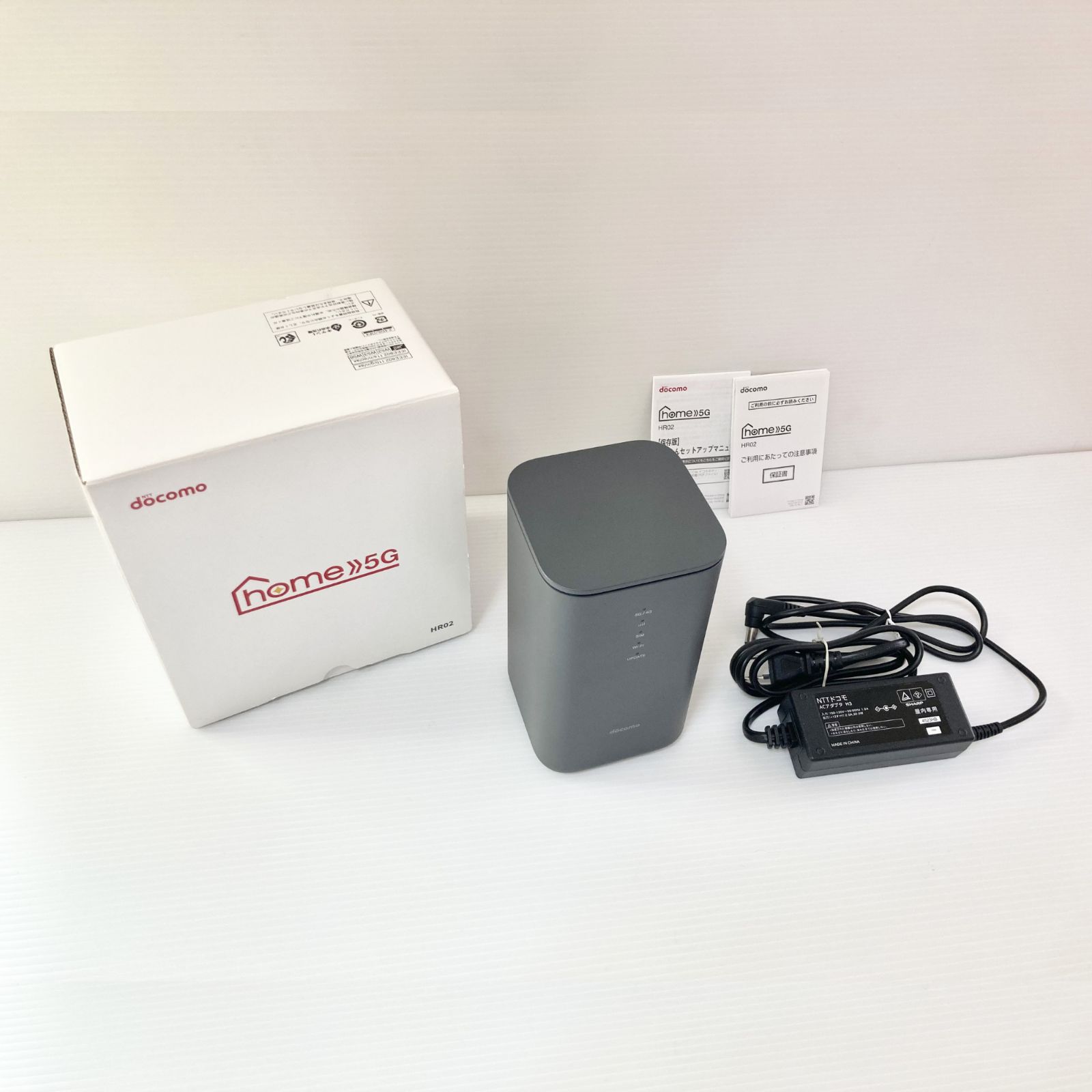美品】docomo home 5G HR02 [ダークグレー] - メルカリ