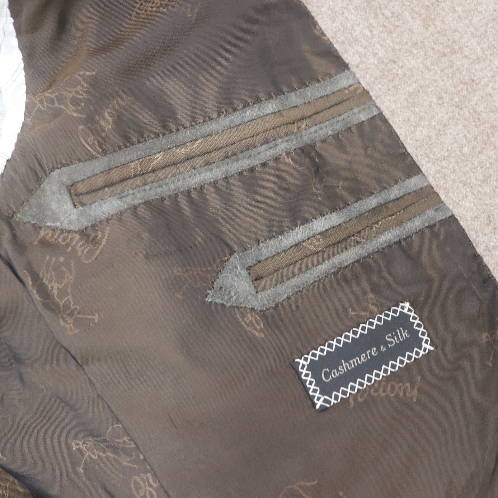ITUMD9DDAKBS Brioni ブリオーニ シルク カシミヤ ジャケット ブラウン
