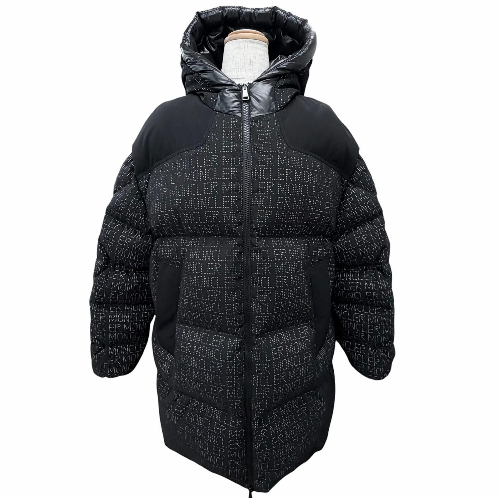 美品△MONCLER モンクレール 22-23AW GRANDVAL レタリングロゴ 総柄