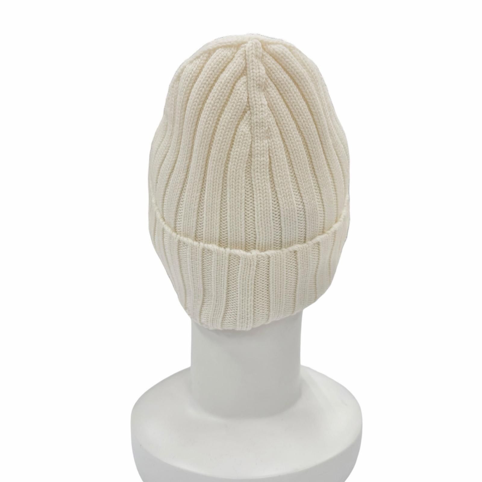 未使用品◇MONCLER モンクレール ウール100％ ロゴワッペン付 ビーニー