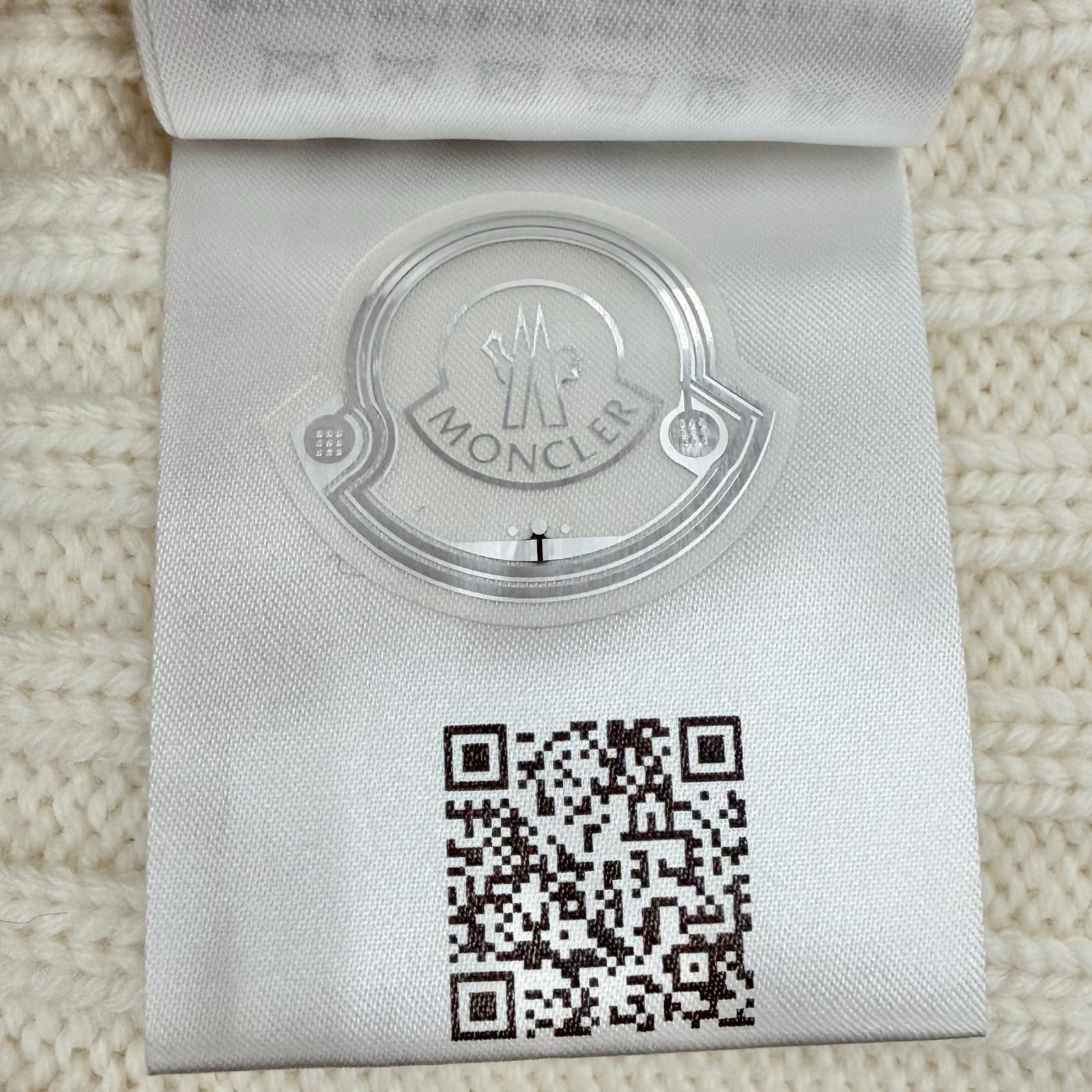 未使用品◇MONCLER モンクレール ウール100％ ロゴワッペン付 ビーニー