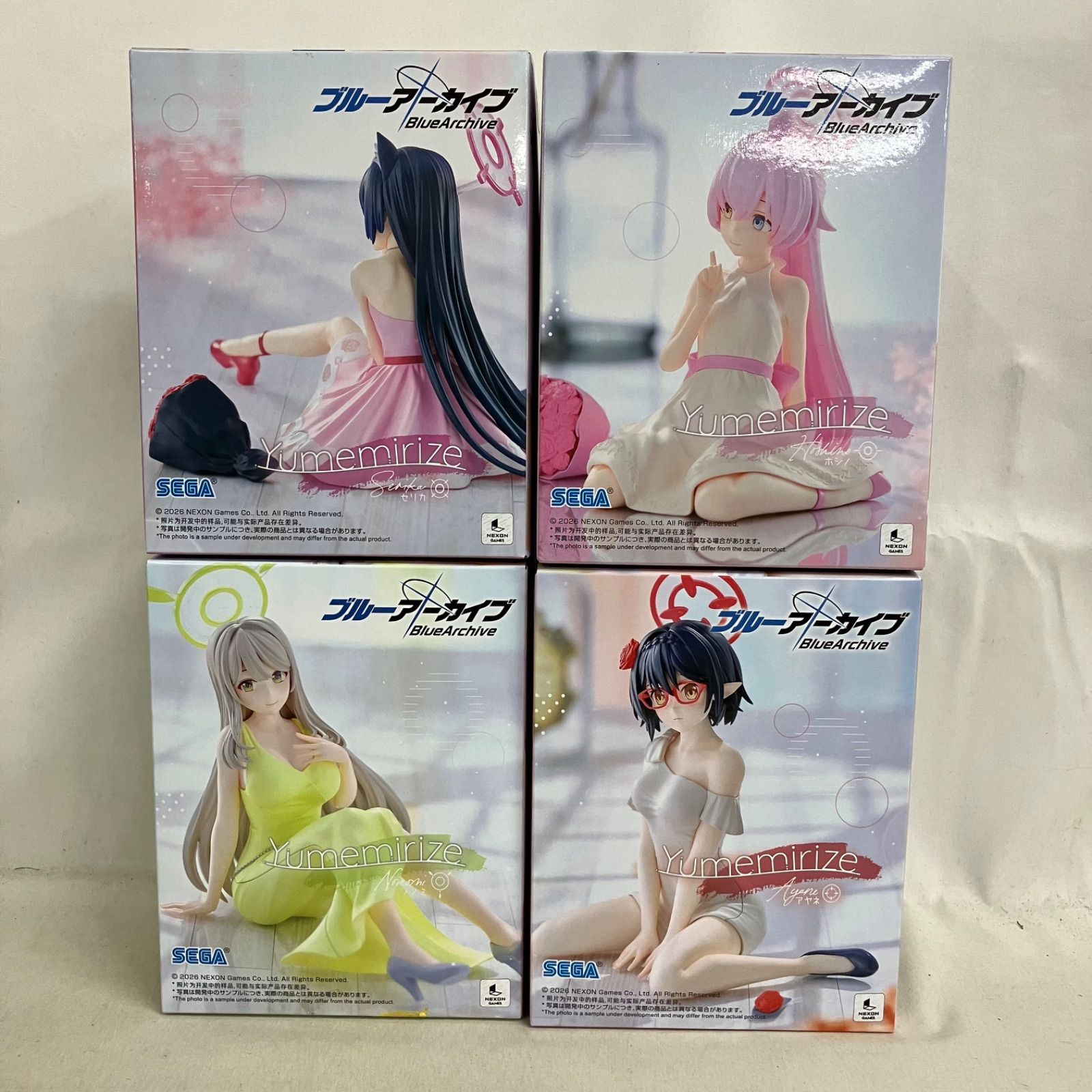 未開封 ブルーアーカイブ Yumemirize ノノミ 他 フィギュア 4個セット