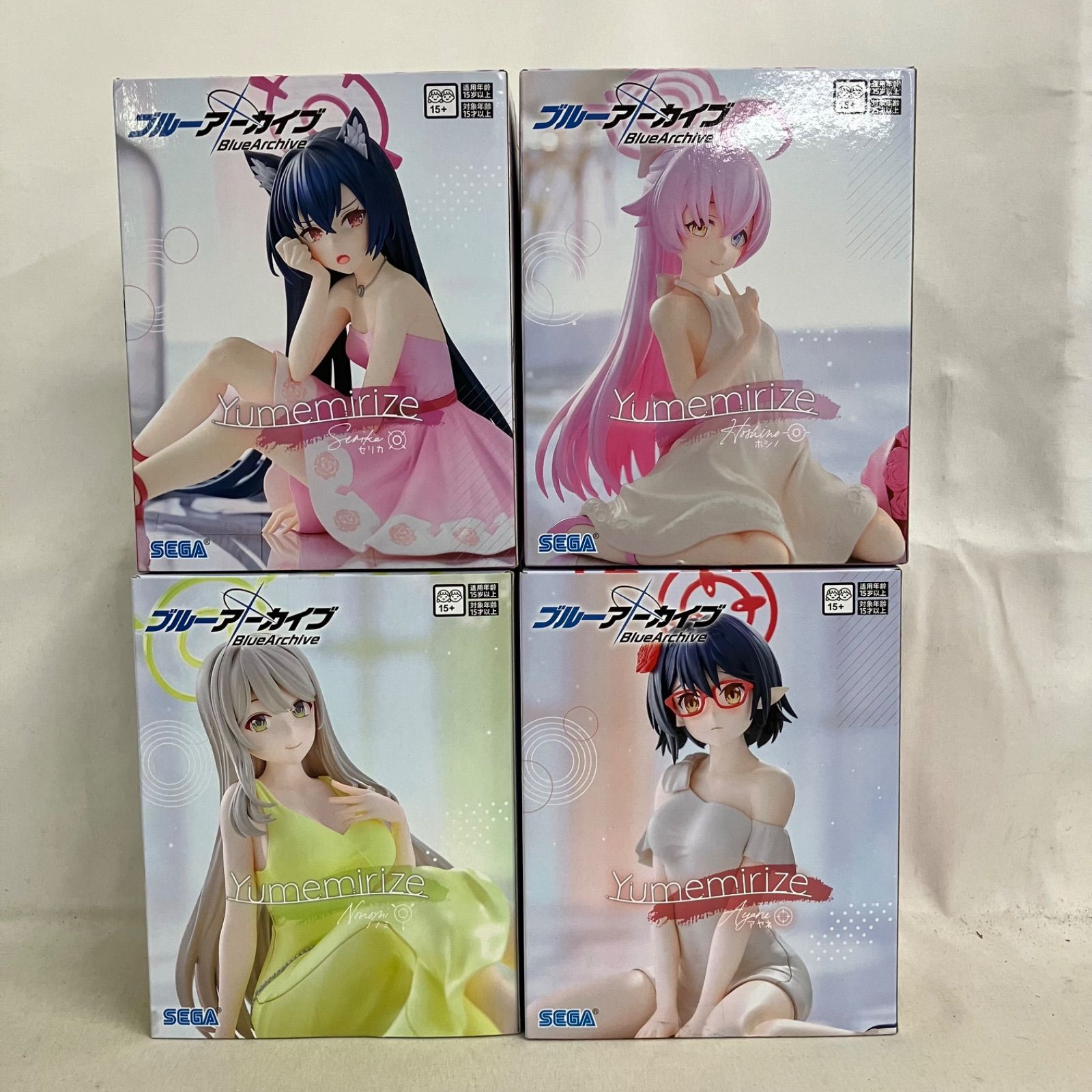 未開封 ブルーアーカイブ Yumemirize ノノミ 他 フィギュア 4個セット 