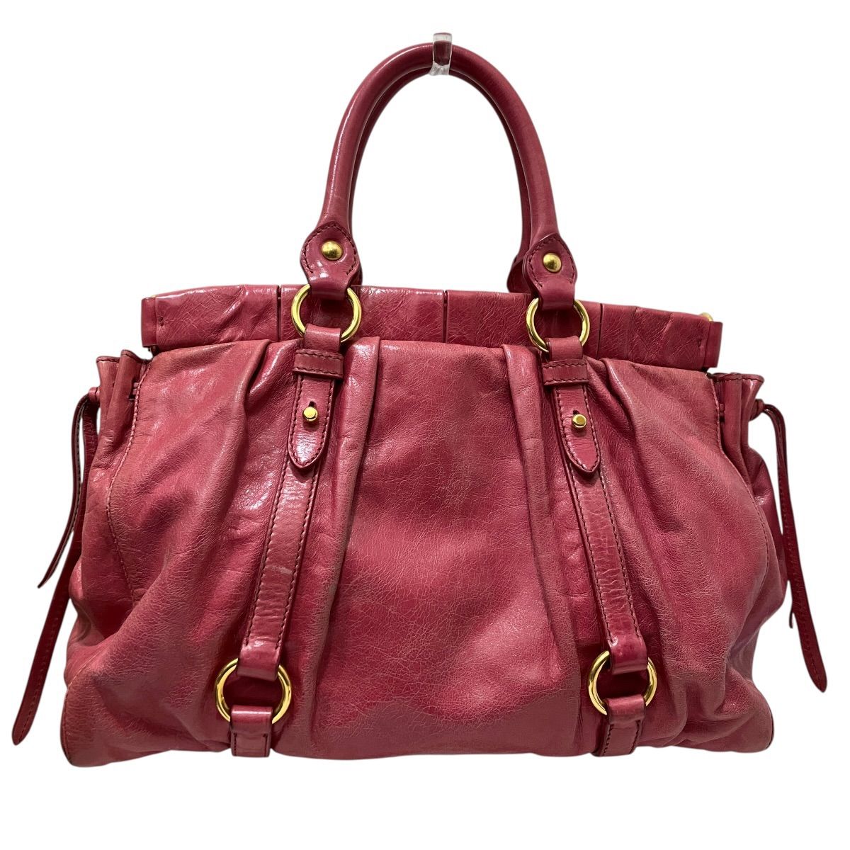 ミュウミュウ MIUMIU ハンドバッグ レザー レディース - メルカリ