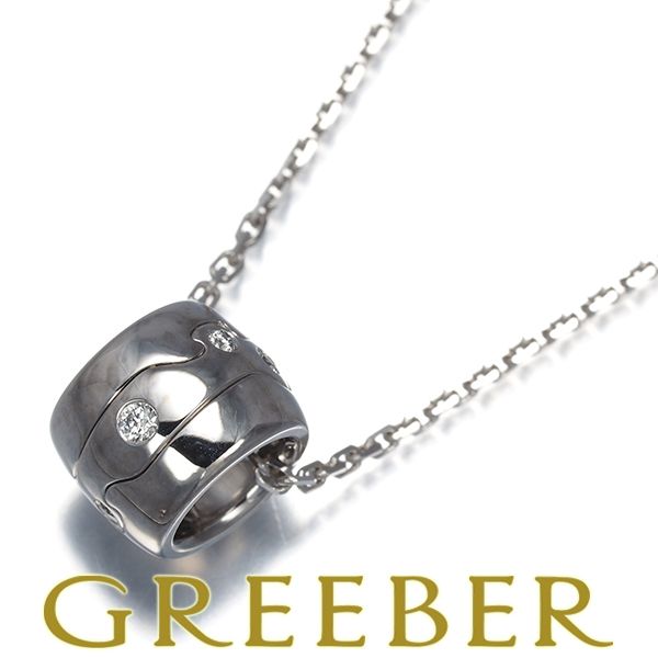 ジョージジェンセン ネックレス ダイヤ ダイヤモンド フュージョン K18WG ポーチ #192721 119,000円