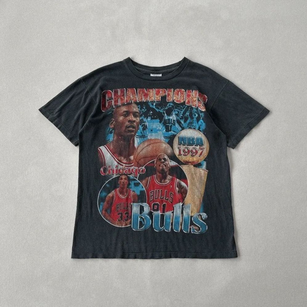 97年当時物 シカゴブルズ ヴィンテージ Tシャツ L ジョーダン シカゴブルズ当時物