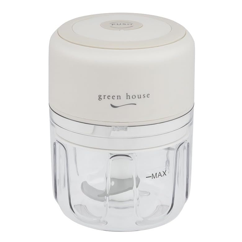 ☆新品☆グリーンハウス コンパクトフードチョッパー 容量170ml 電動 ワイヤレス GH-ECFCA25-WH ce19fea8