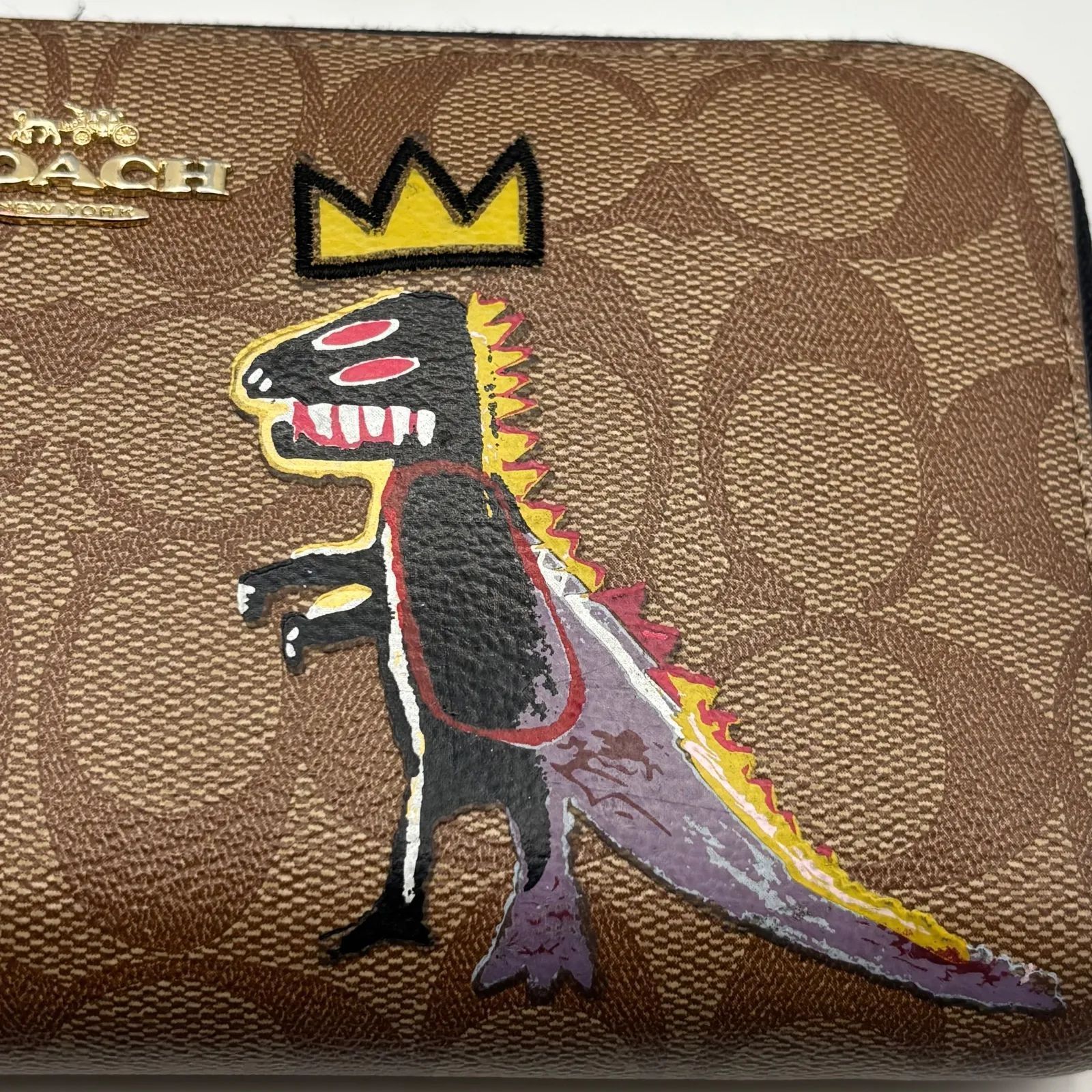 COACH コーチ 長財布F 2181 C5615 PVCシグネチャー バスキア コラボ