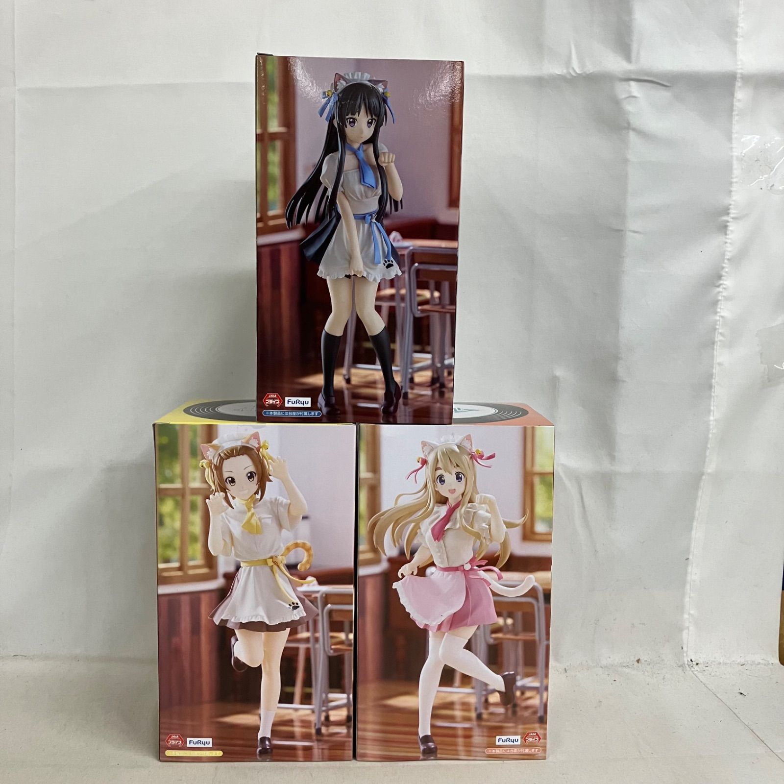 未開封 けいおん Trio-Try-iT Figure 田井中律 秋山澪 琴吹紬