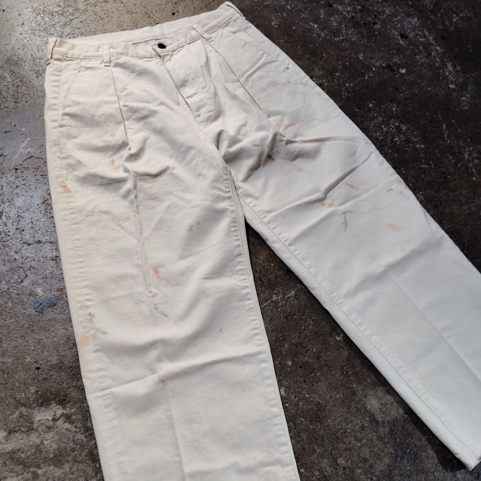 ANCELLM 24ss PAINT CHINO TROUSERS ペイント加工 チノ トラウザー