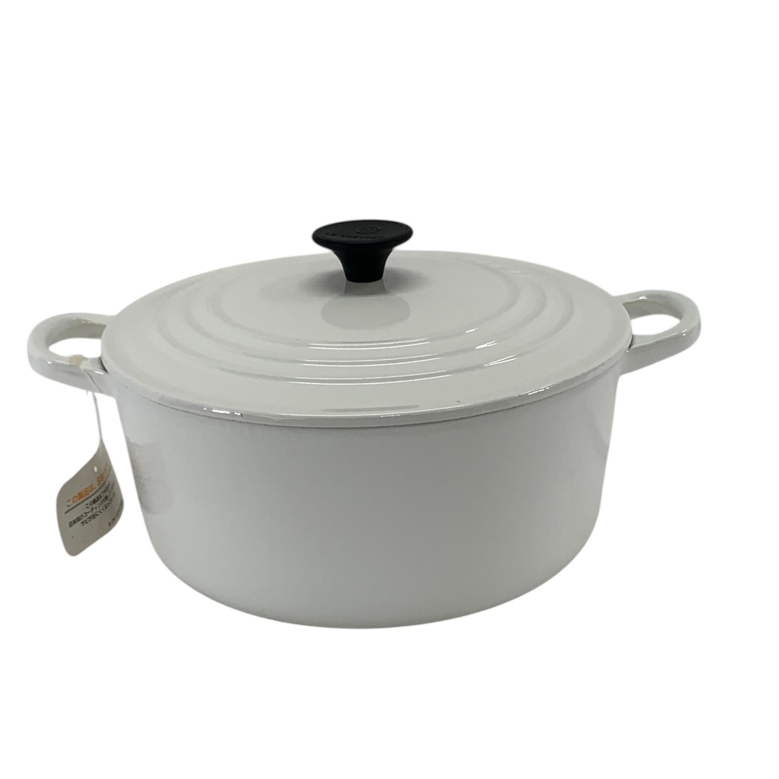 LE CREUSET ルクルーゼ ココットロンド ホワイト 22cm - メルカリ