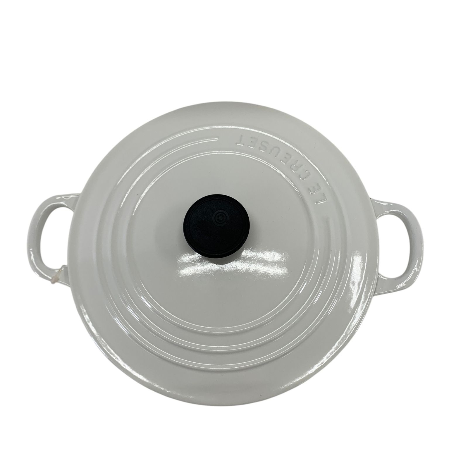 LE CREUSET ルクルーゼ ココットロンド ホワイト 22cm - メルカリ