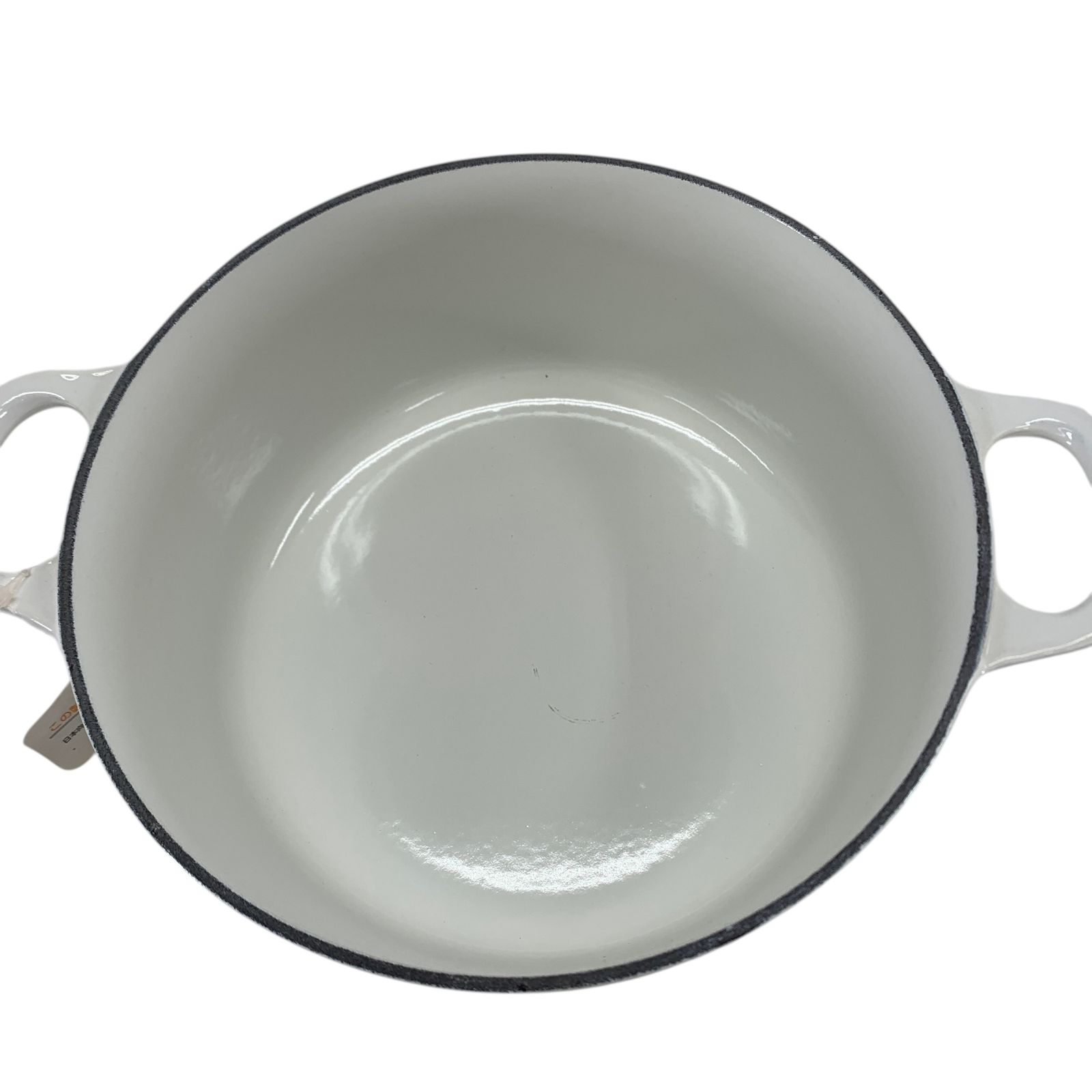 LE CREUSET ルクルーゼ ココットロンド ホワイト 22cm - メルカリ