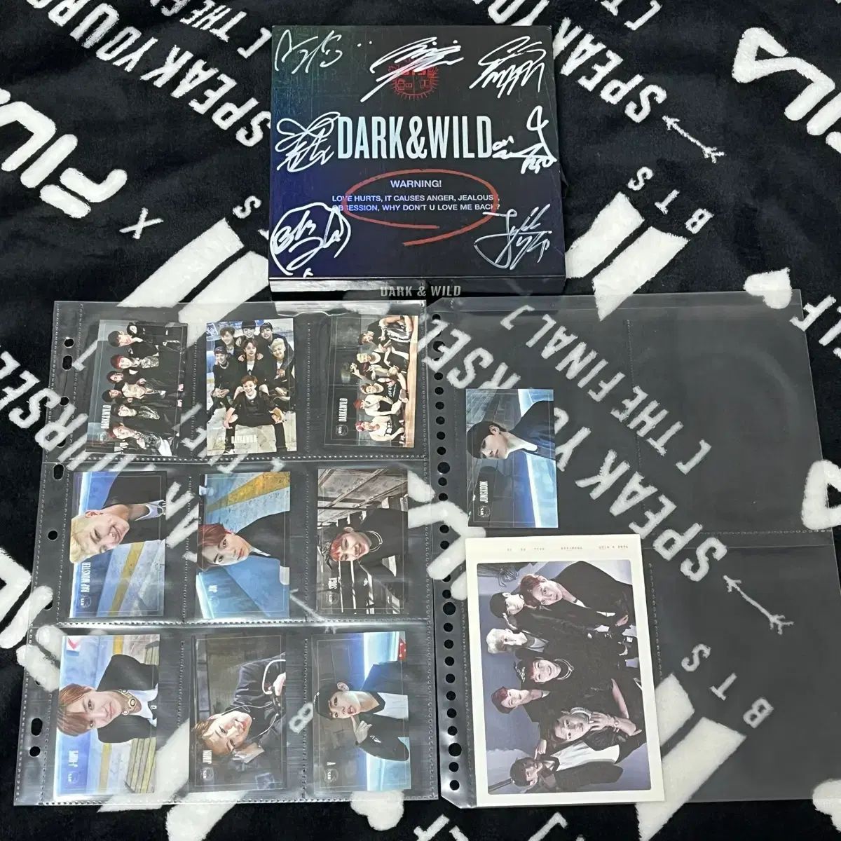 防弾 DARK&WILD サイン入り アルバム トレカ BTS DARK&WILD ALBUMPOCA