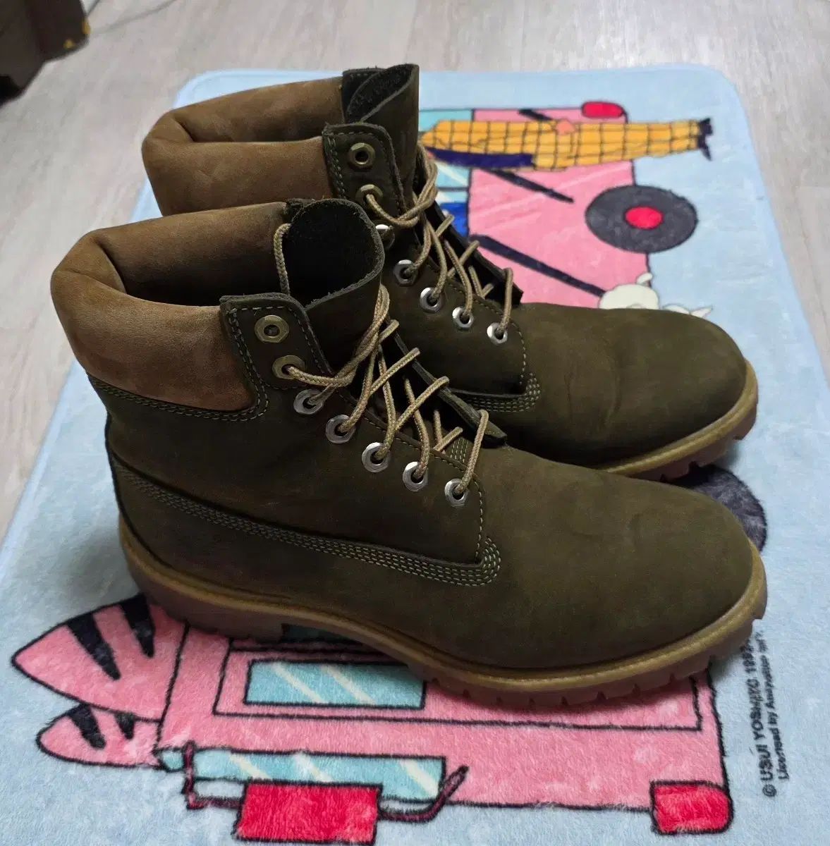 Timberland 6インチ ウォータープルーフ カーキ色 ブーツ (9W)
