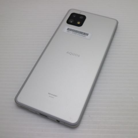 超美品 AQUOS sense6s SHG07 シルバー スマホ 白ロム 土日祝発送OK