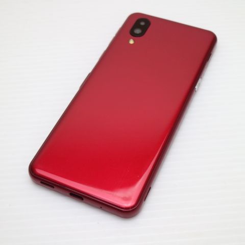 美品 SoftBank シンプルスマホ6 A201SH ルビーレッド スマホ 白ロム
