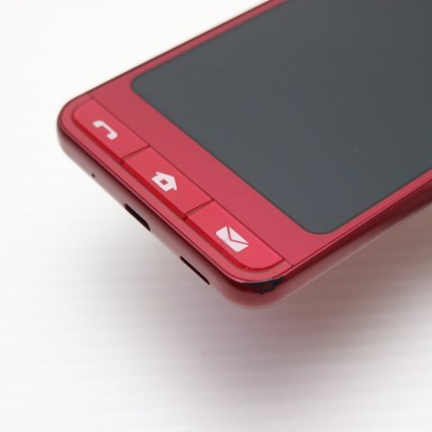 美品 SoftBank シンプルスマホ6 A201SH ルビーレッド スマホ 白ロム